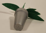 Kidkraft Green Felt Silver Wood House Plant 5 1/4" Tall Plastic Dollhouse Toy