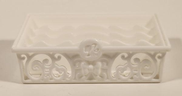 2013 Mattel Barbie Dream House Kitchen Dishwasher Dish Drying Rack 2 3/4" Wide White Plastic Dollhouse Toy