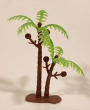 Coconut Palm Tree Miniature 2 1/2" Tall Plastic Model Palm Tree