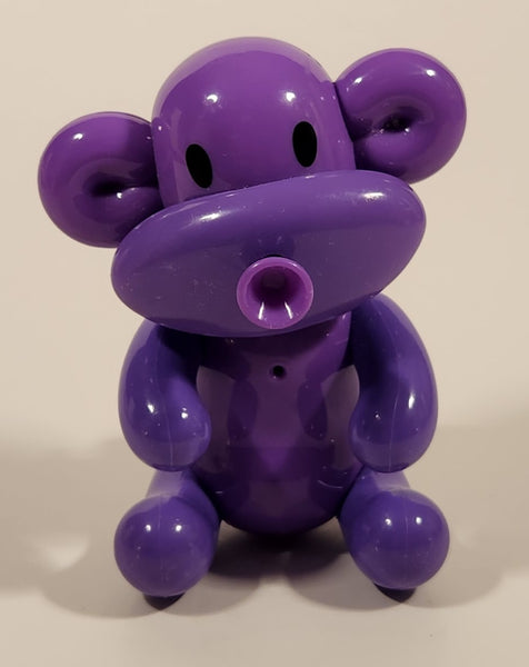 Squeakee Minis Billo The Monkey Helium Voice Chat Back Purple 3 3/4" Plastic Toy Figure