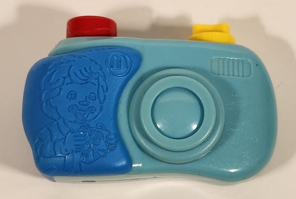 2010 McDonald's Ronald McDonald Blue Camera Squeaky Button Plastic Toy