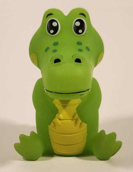 Green Alligator 2 1/2" Rubber Bath Toy Figure