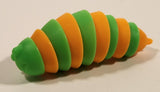 Orange and Green Slug 2 3/4" Plastic Fidget Toy