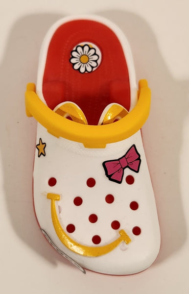 2024 McDonald's Crocs Shoe Sandal Shaped 3 1/4" Plastic Clip On Toy