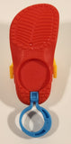 2024 McDonald's Crocs Shoe Sandal Shaped 3 1/4" Plastic Clip On Toy