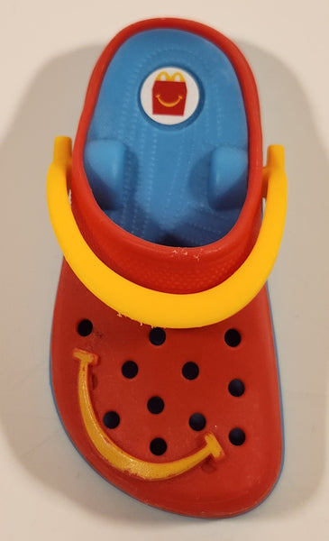 2024 McDonald's Crocs Shoe Sandal Shaped 3 1/4" Plastic Clip On Toy