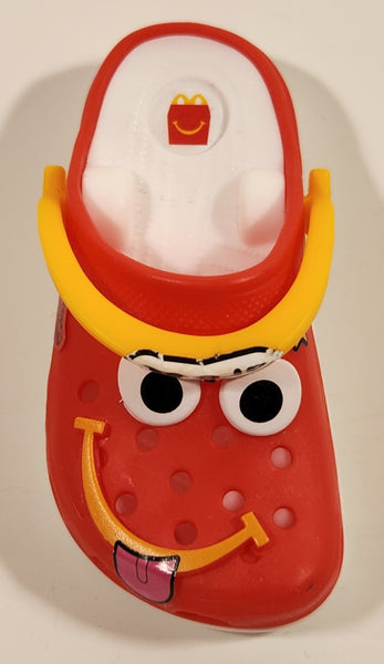 2024 McDonald's Crocs Shoe Sandal Shaped 3 1/4" Plastic Clip On Toy
