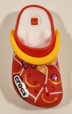 2024 McDonald's Crocs Shoe Sandal Shaped 3 1/4" Plastic Clip On Toy