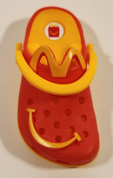2024 McDonald's Crocs Shoe Sandal Shaped 3 1/4" Plastic Clip On Toy
