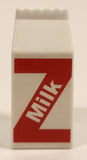Milk 1 7/8" Miniature Plastic Play Food Toy