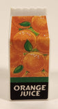 Orange Juice Carton 1 7/8" Miniature Plastic Play Food Toy