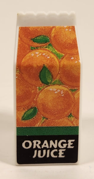 Orange Juice Carton 1 7/8" Miniature Plastic Play Food Toy