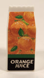 Orange Juice Carton 1 7/8" Miniature Plastic Play Food Toy