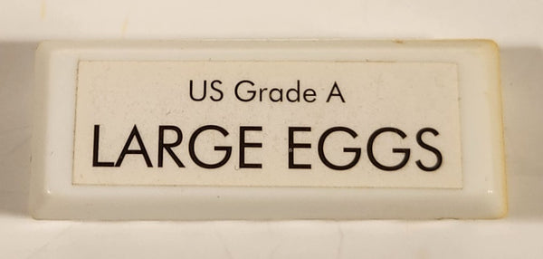 US Grade A Large Eggs 2" Miniature Plastic Play Food Toy