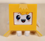 Bonkers Toys Happy Friendz LankyBox Boxy with Bangs 2" Tall Plastic Toy Figure