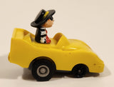 1988 McDonald's Turbo Macs The Hamburglar Yellow Toy Pull Back Plastic Toy Car Vehicle