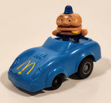 1988 McDonald's Turbo Macs Officer Big Mac Blue Toy Pull Back Plastic Toy Car Vehicle