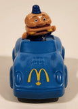 1988 McDonald's Turbo Macs Officer Big Mac Blue Toy Pull Back Plastic Toy Car Vehicle