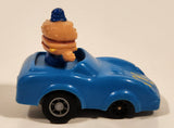 1988 McDonald's Turbo Macs Officer Big Mac Blue Toy Pull Back Plastic Toy Car Vehicle