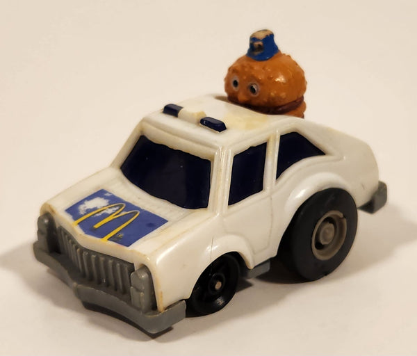 1985 McDonald's Happy Meal Fast Macs Officer Big Mac White Pull Back Toy Car Vehicle