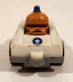 1985 McDonald's Happy Meal Fast Macs Officer Big Mac White Pull Back Toy Car Vehicle