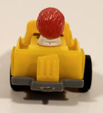 1985 McDonald's Happy Meal Fast Macs Ronald McDonald Yellow Pull Back Toy Car Vehicle