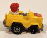 1985 McDonald's Happy Meal Fast Macs Ronald McDonald Yellow Pull Back Toy Car Vehicle