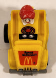 1985 McDonald's Happy Meal Fast Macs Ronald McDonald Yellow Pull Back Toy Car Vehicle