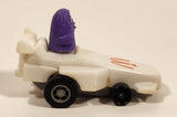 1988 McDonald's Turbo Macs Grimace White Toy Pull Back Plastic Toy Car Vehicle