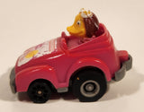1985 McDonald's Happy Meal Fast Macs Birdie Pink Pull Back Toy Car Vehicle