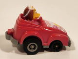 1985 McDonald's Happy Meal Fast Macs Birdie Pink Pull Back Toy Car Vehicle