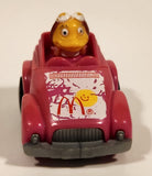 1985 McDonald's Happy Meal Fast Macs Birdie Pink Pull Back Toy Car Vehicle