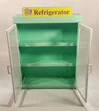 I Love 2 Shop Supermarket Refrigerator Mint Green and White 10 3/8" Tall Plastic Dollhouse Toy