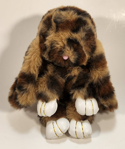 Realistic Brown Spotted Lop Eared Bunny 7" Stuffed Plush Toy