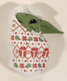 Hasbro LFL Star Wars The Bounty Collection Mandalorian Grogu The Child in Christmas Blanket 2 7/8" Tall PVC Toy Figure