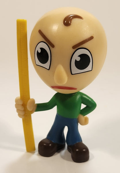 2021 Basically Games Phatmojo Baldi's Basics with Yard Stick Ruler 2 5/8" Tall Toy Figure