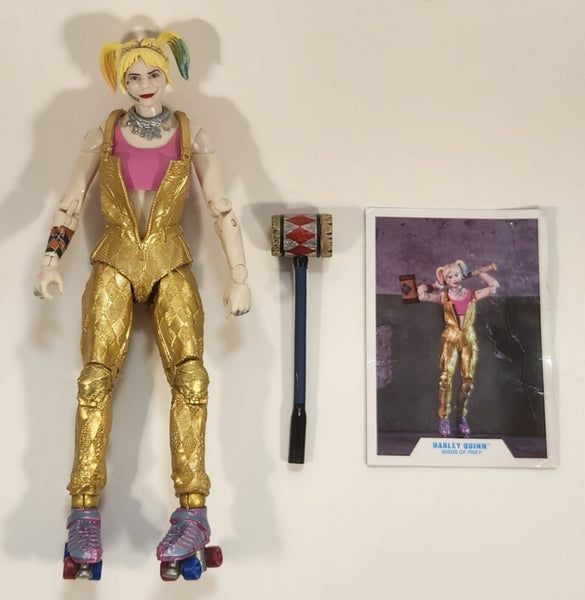 2021 McFarlane DC Multiverse Harley Quinn Birds of Prey 7" Toy Action Figure with Hammer and Trading Card