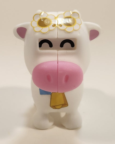 2023 McDonald's Adopt Me! Cow 2 1/2" Tall Plastic Toy Figure