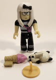 Jazwares Roblox Work At A Pizza Place Mia 2 3/4" Toy Figure with Panda Pizza and Ice Cream Accessories