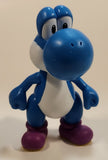2015 Jakks Nintendo Super Mario Bros. Blue Yoshi 4 1/2" Toy Action Figure