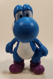 2015 Jakks Nintendo Super Mario Bros. Blue Yoshi 4 1/2" Toy Action Figure