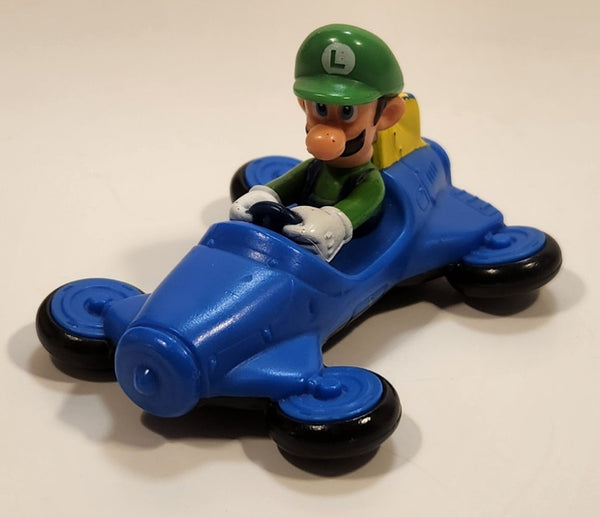 2014 McDonald's Nintendo Switch Mario Kart 8 Deluxe Luigi Blue Plastic Toy Car Vehicle