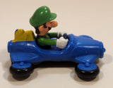 2014 McDonald's Nintendo Switch Mario Kart 8 Deluxe Luigi Blue Plastic Toy Car Vehicle