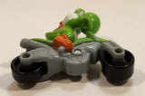 2014 McDonald's Nintendo Switch Mario Kart 8 Deluxe Yoshi Grey Plastic Toy Motorcycle Bike Vehicle