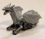 Silver Dragon 2" Long Toy Figure