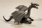 Silver Dragon 2" Long Toy Figure