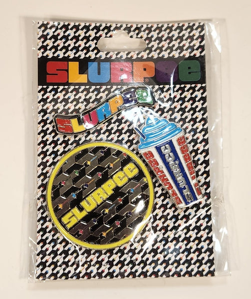 7-Eleven Slurpee Enamel Pin Set of 3 New in Package