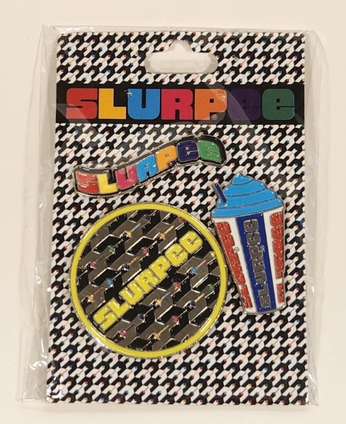 7-Eleven Slurpee Enamel Pin Set of 3 New in Package