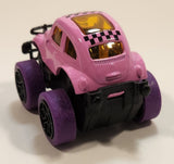 Mini Q VW Bug Pink Pull Back Die Cast Toy Car Vehicle
