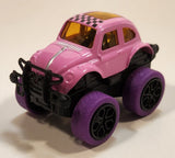 Mini Q VW Bug Pink Pull Back Die Cast Toy Car Vehicle